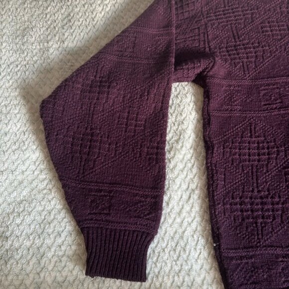 Tip Top Tailor Purple Sweater Size Medium - Picture 5 of 9